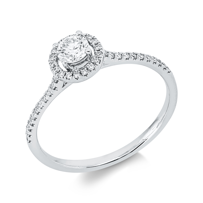 Ring    aus 750/-18 Karat Weißgold mit 41 Diamanten 0