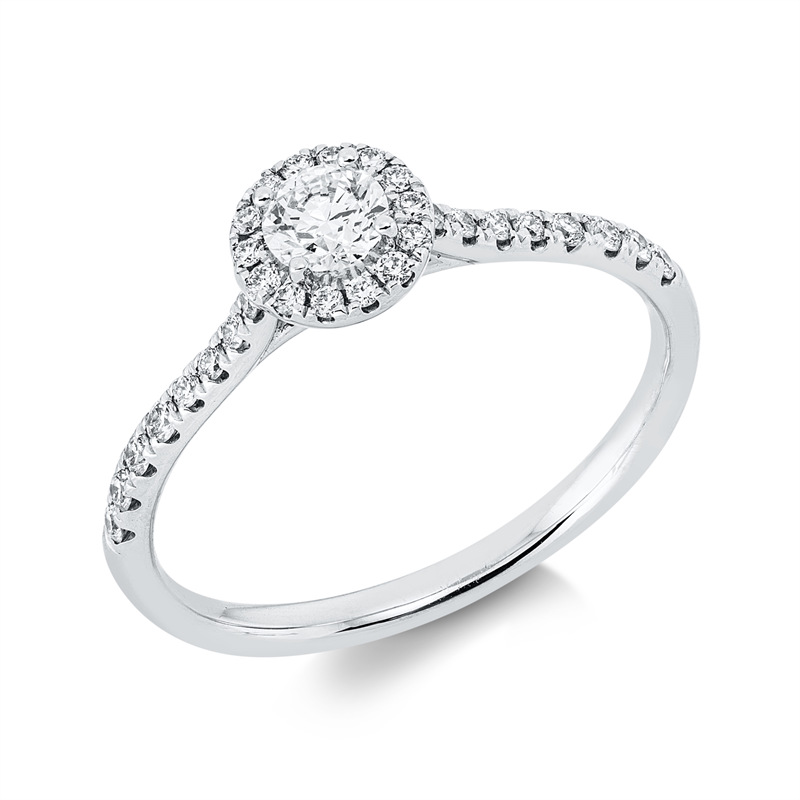 Ring    aus 750/-18 Karat Weißgold mit 31 Diamanten 0