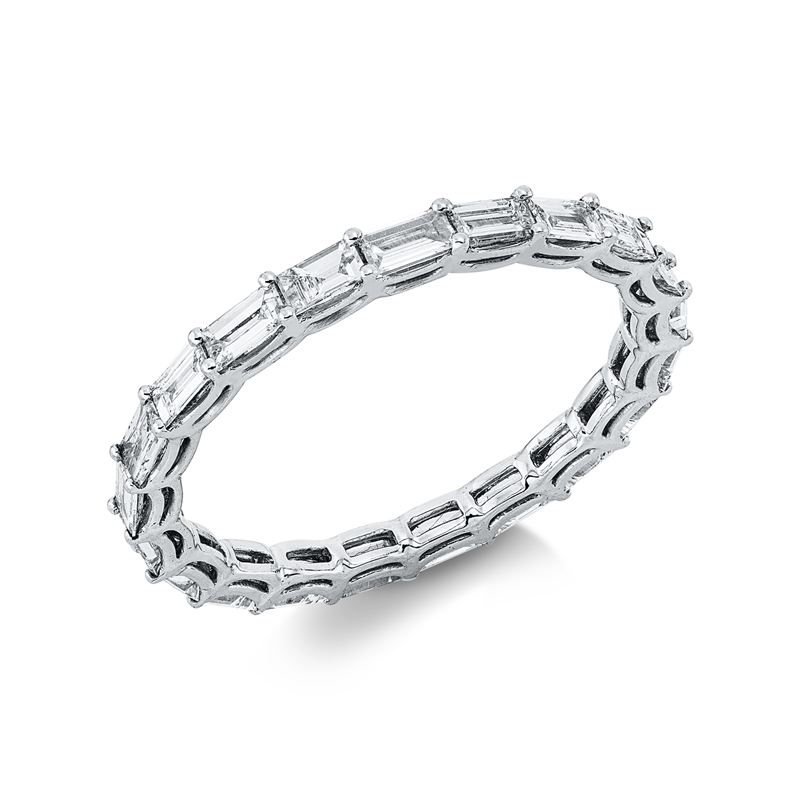 Ring    aus 750/-18 Karat Weißgold mit 21 Diamanten 1