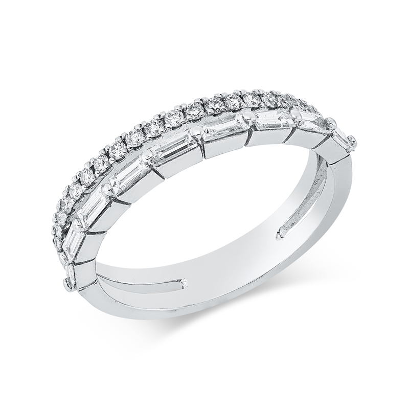 Ring    aus 750/-18 Karat Weißgold mit 30 Diamanten 0