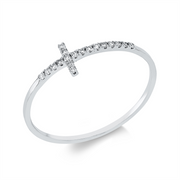 Ring    aus 750/-18 Karat Weißgold mit 18 Diamanten 0