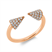 Ring    aus 750/-18 Karat Rotgold mit 78 Diamanten 0
