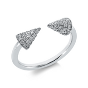 Ring    aus 750/-18 Karat Weißgold mit 78 Diamanten 0
