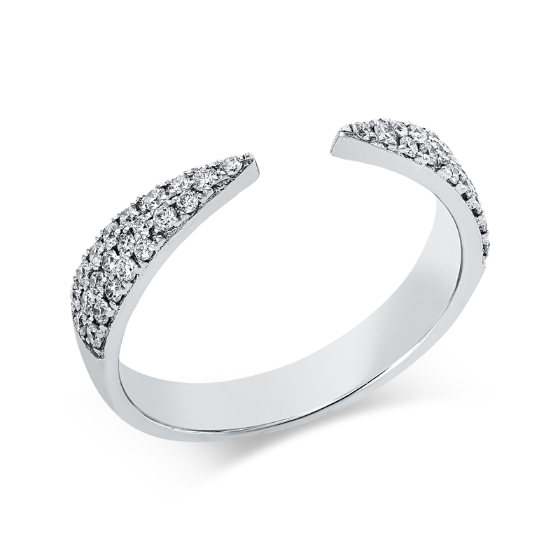 Ring    aus 750/-18 Karat Weißgold mit 44 Diamanten 0