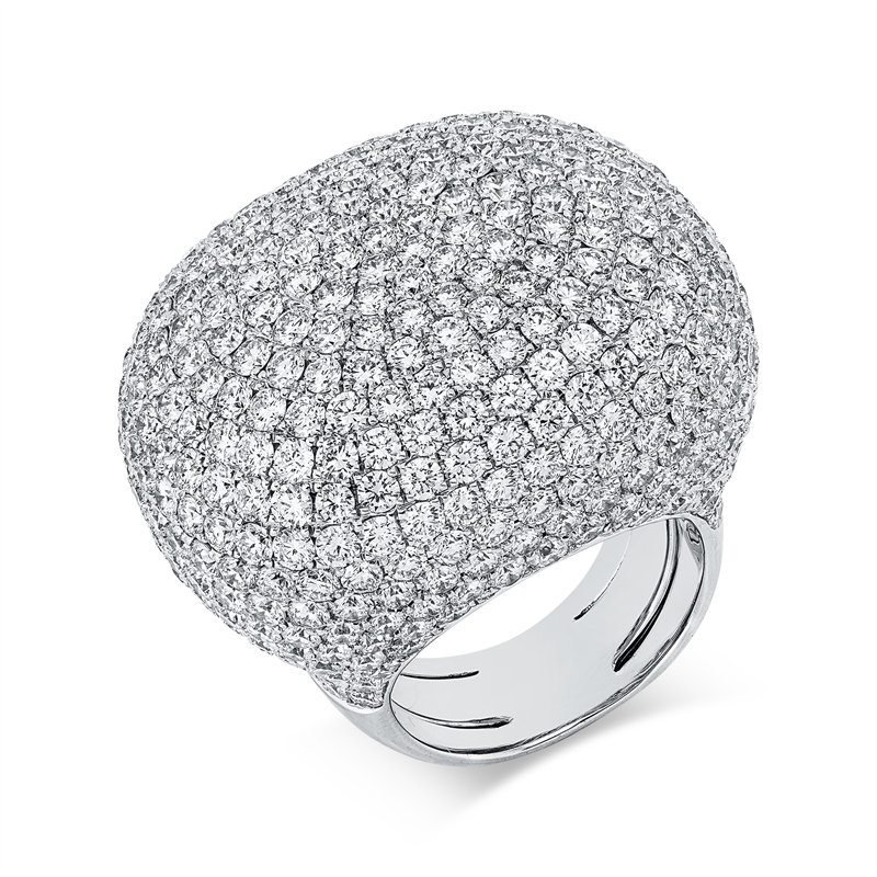 Ring    aus 750/-18 Karat Weißgold mit 441 Diamanten 15
