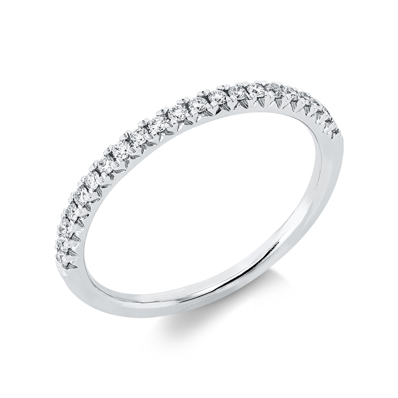 Ring    aus 750/-18 Karat Weißgold mit 21 Diamanten 0