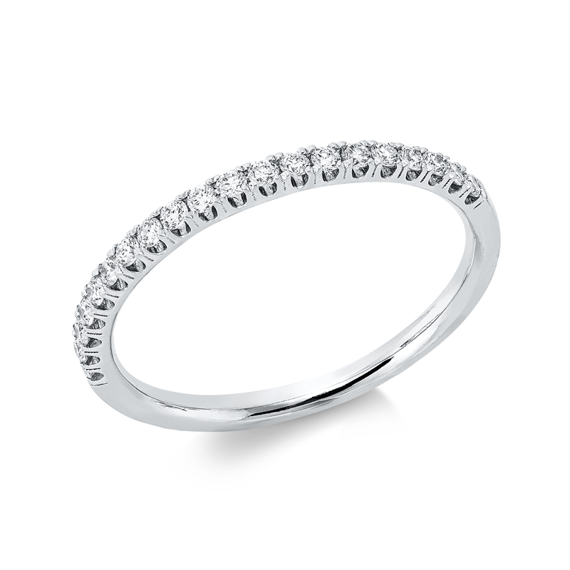 Ring    aus 750/-18 Karat Weißgold mit 20 Diamanten 0