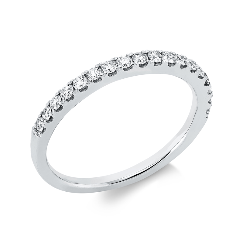 Ring    aus 750/-18 Karat Weißgold mit 18 Diamanten 0