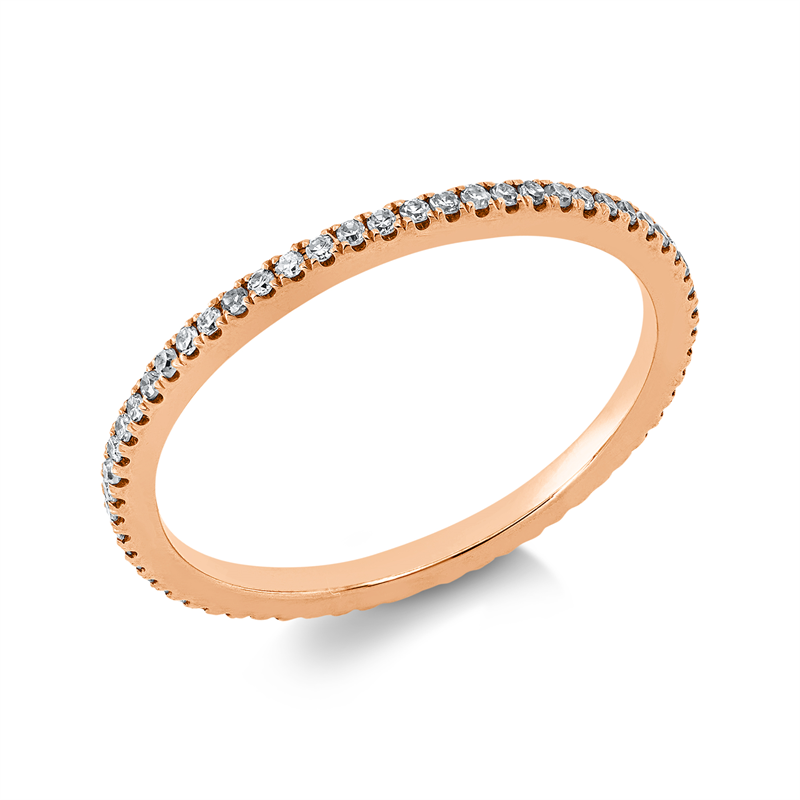 Ring    aus 750/-18 Karat Rotgold mit 61 Diamanten 0