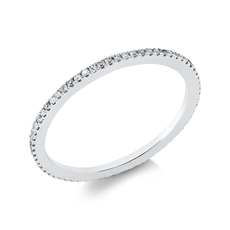 Ring    aus 750/-18 Karat Weißgold mit 67 Diamanten 0