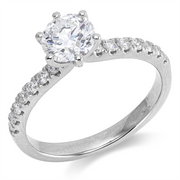 Ring    aus 750/-18 Karat Weißgold mit 15 Diamanten 1