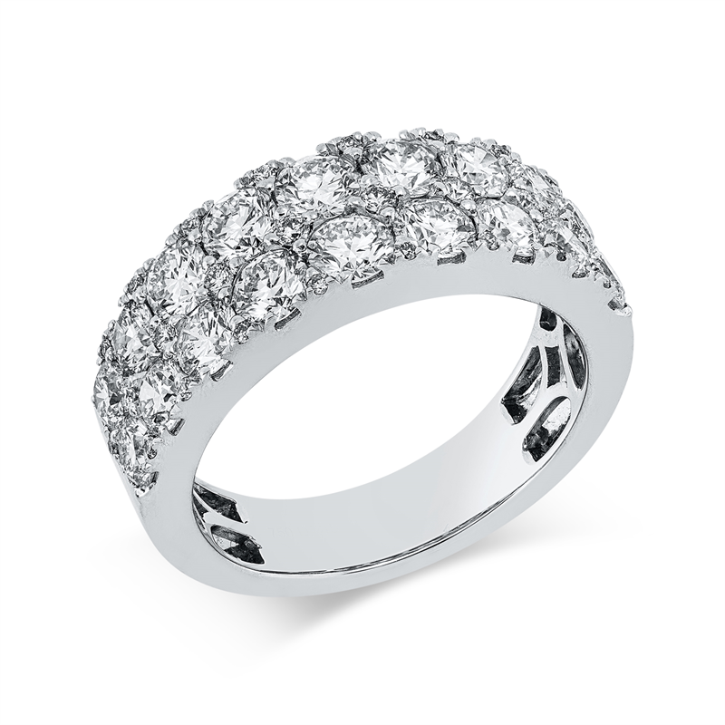 Ring    aus 750/-18 Karat Weißgold mit 44 Diamanten 2