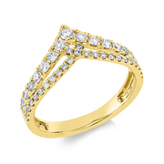 Ring    aus 750/-18 Karat Gelbgold mit 42 Diamanten 0