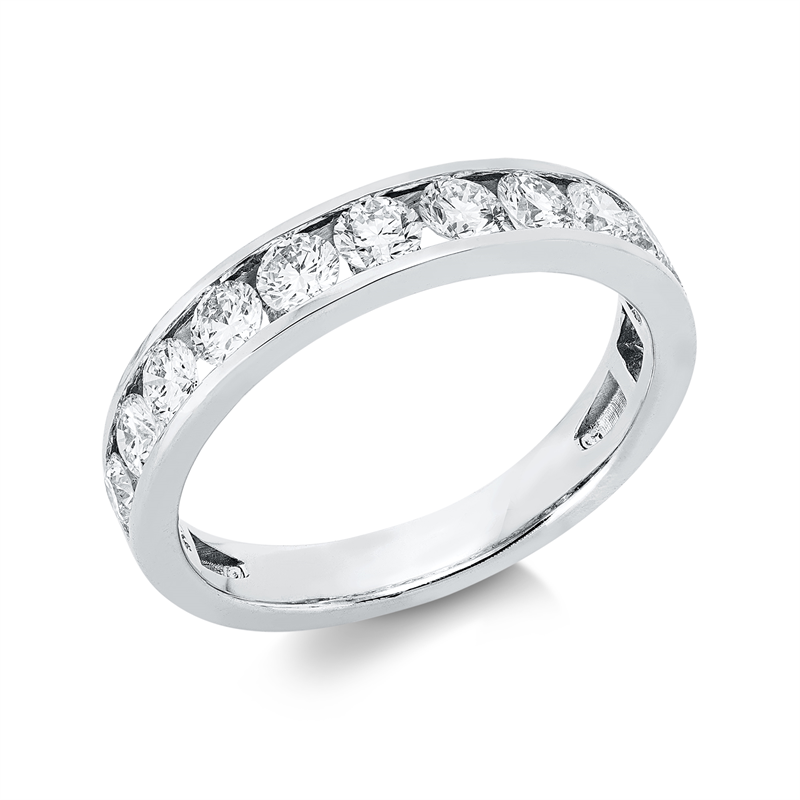 Ring    aus 750/-18 Karat Weißgold mit 11 Diamanten 1