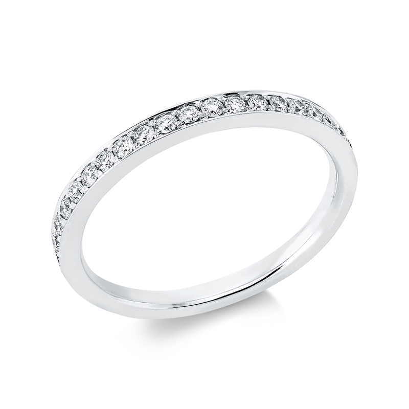 Ring    aus 750/-18 Karat Weißgold mit 20 Diamanten 0
