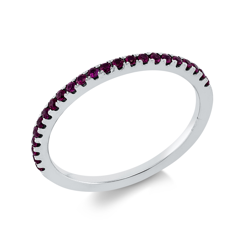 Ring mit Rubin  aus 750/-18 Karat Weißgold  