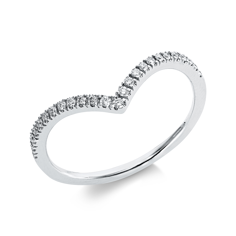 Ring    aus 750/-18 Karat Weißgold mit 25 Diamanten 0