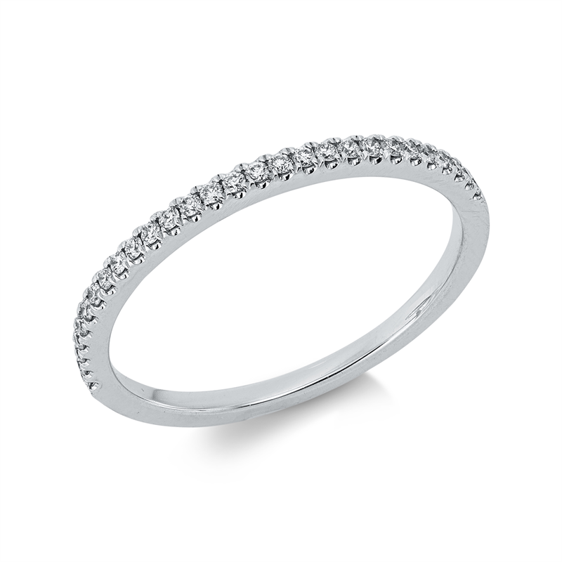 Ring    aus 750/-18 Karat Weißgold mit 28 Diamanten 0