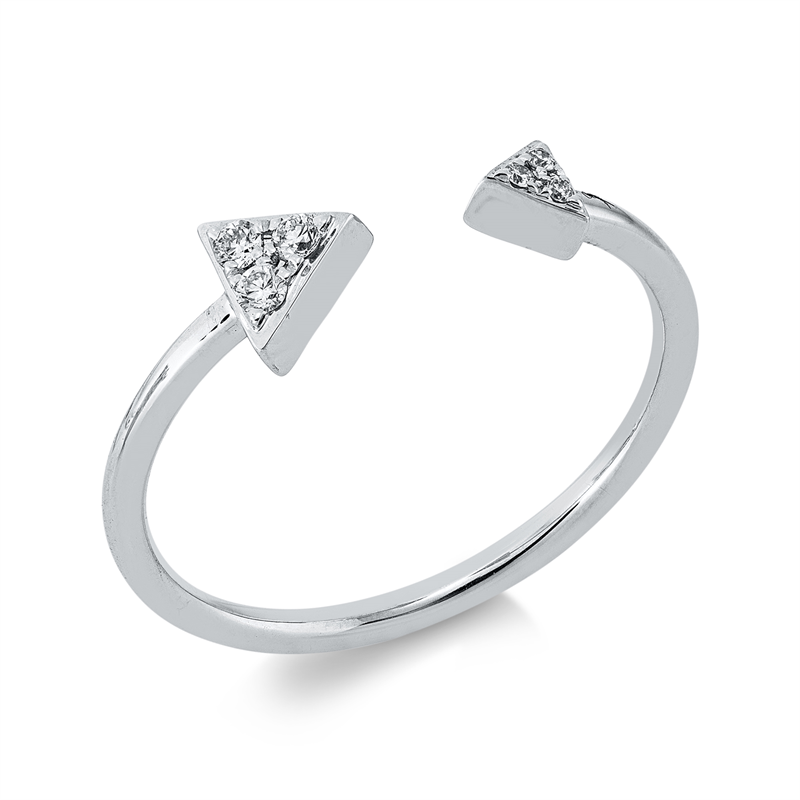 Ring    aus 750/-18 Karat Weißgold mit 6 Diamanten 0