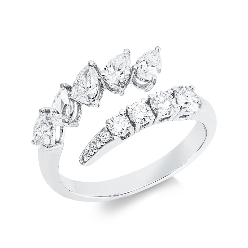 Ring    aus 750/-18 Karat Weißgold mit 13 Diamanten 1