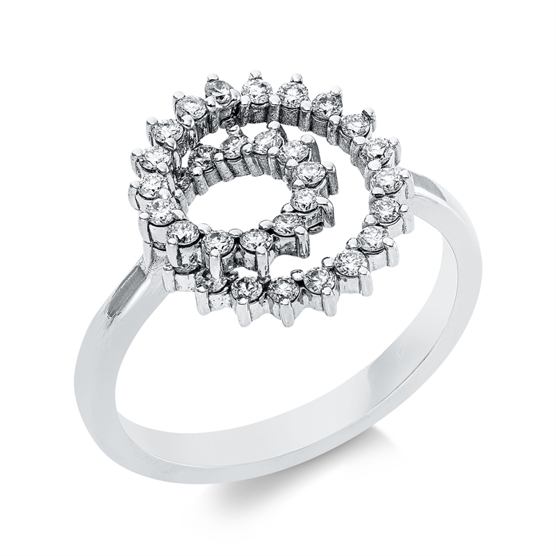 Ring    aus 750/-18 Karat Weißgold mit 34 Diamanten 0