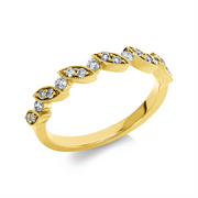 Ring    aus 750/-18 Karat Gelbgold mit 17 Diamanten 0