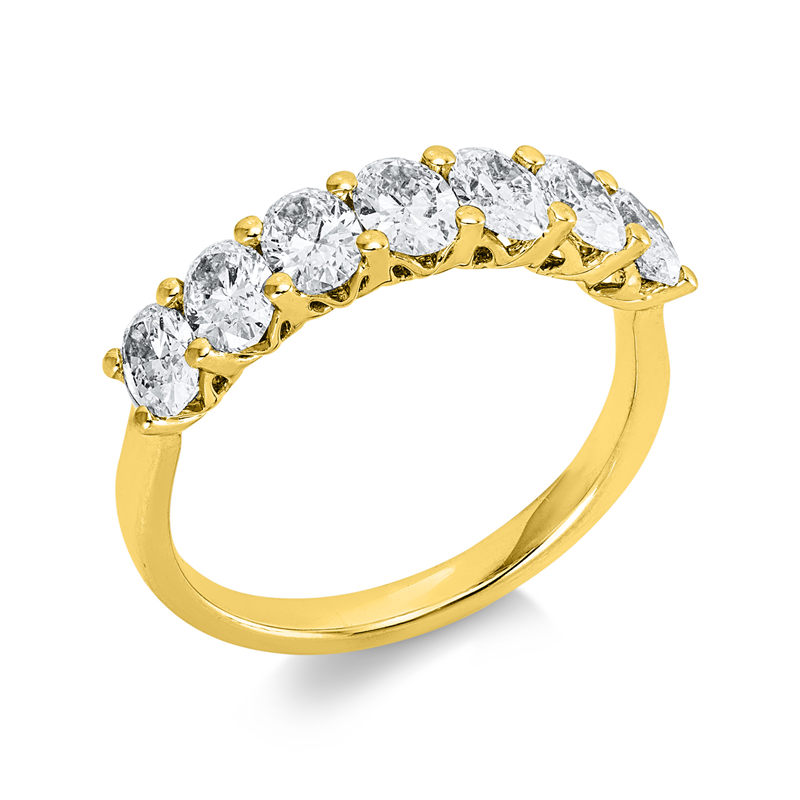 Ring    aus 750/-18 Karat Gelbgold mit 7 Diamanten 1