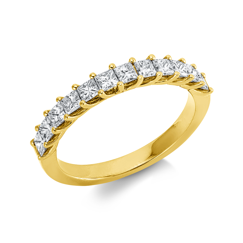 Ring    aus 750/-18 Karat Gelbgold mit 12 Diamanten 0