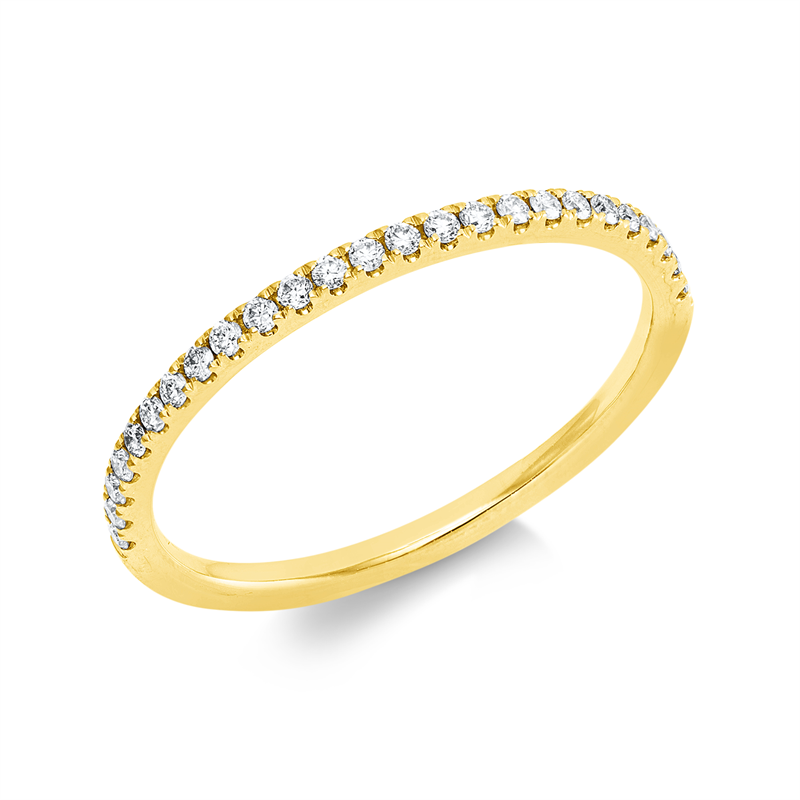 Ring    aus 750/-18 Karat Gelbgold mit 25 Diamanten 0