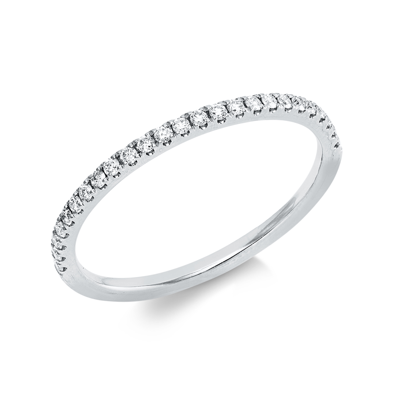Ring    aus 750/-18 Karat Weißgold mit 25 Diamanten 0