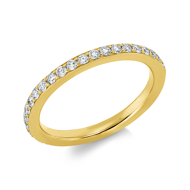 Ring    aus 750/-18 Karat Gelbgold mit 39 Diamanten 0