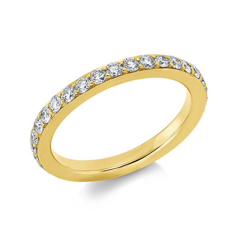 Ring    aus 750/-18 Karat Gelbgold mit 34 Diamanten 1 ct
