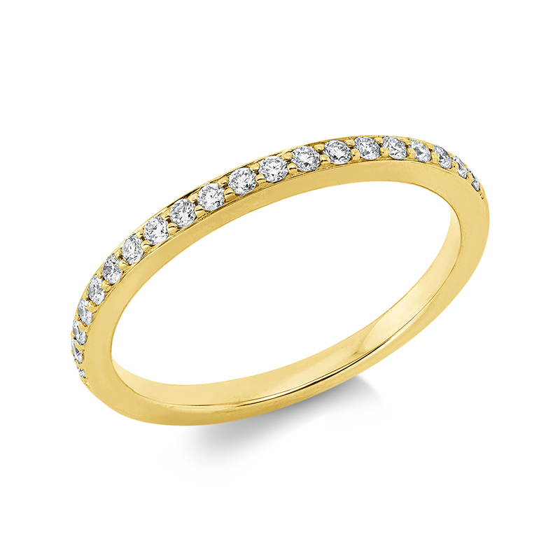 Ring    aus 750/-18 Karat Gelbgold mit 20 Diamanten 0