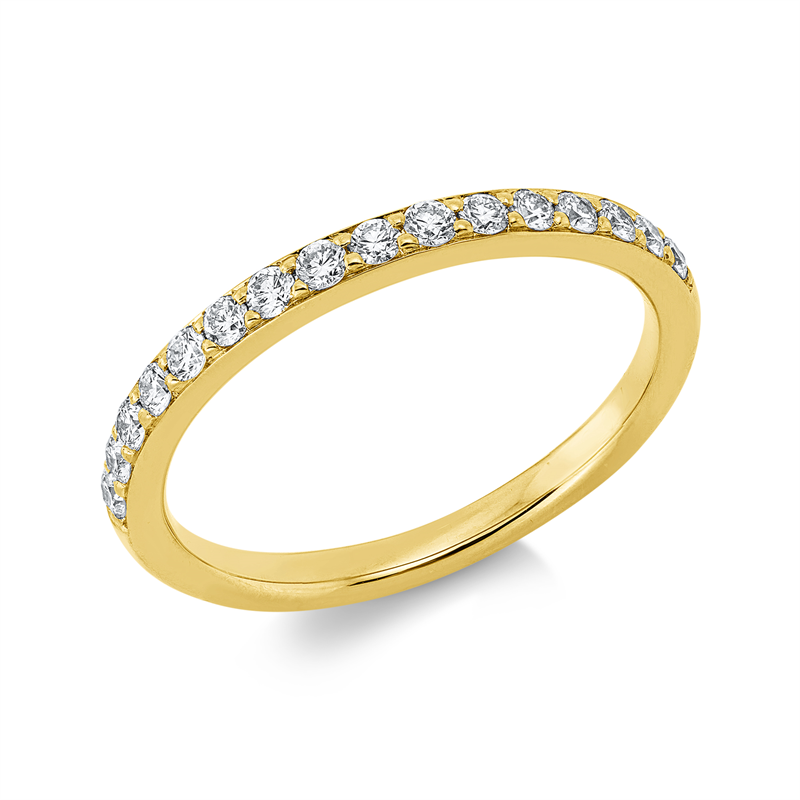 Ring    aus 750/-18 Karat Gelbgold mit 16 Diamanten 0