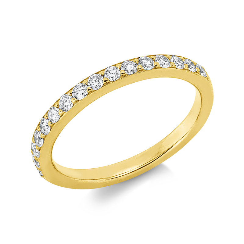 Ring    aus 750/-18 Karat Gelbgold mit 16 Diamanten 0