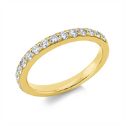 Ring    aus 750/-18 Karat Gelbgold mit 15 Diamanten 0