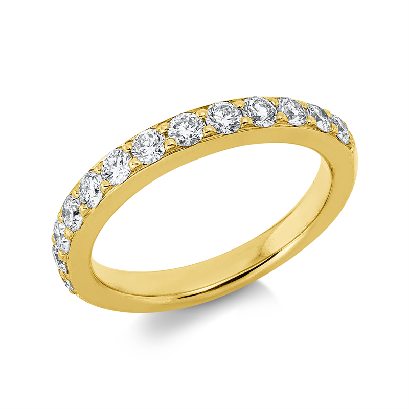 Ring    aus 750/-18 Karat Gelbgold mit 13 Diamanten 0