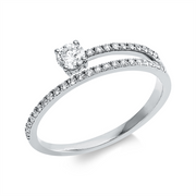 Ring    aus 750/-18 Karat Weißgold mit 34 Diamanten 0