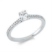 Ring    aus 750/-18 Karat Weißgold mit 25 Diamanten 0