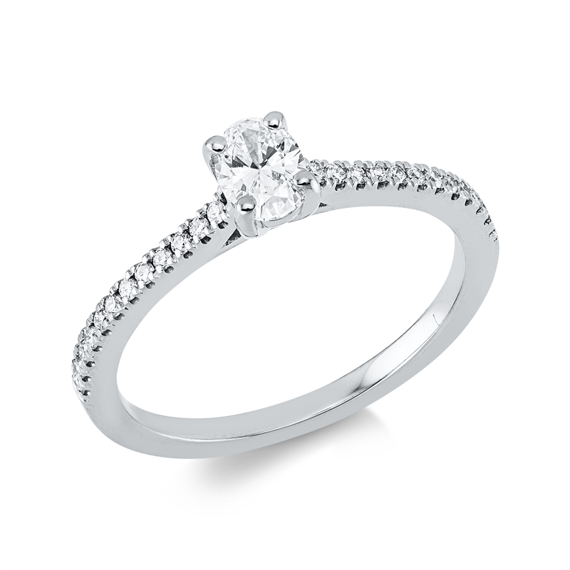Ring    aus 750/-18 Karat Weißgold mit 25 Diamanten 0