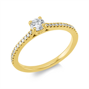 Ring    aus 750/-18 Karat Gelbgold mit 25 Diamanten 0