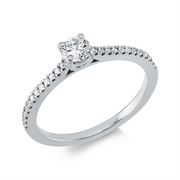 Ring    aus 750/-18 Karat Weißgold mit 25 Diamanten 0