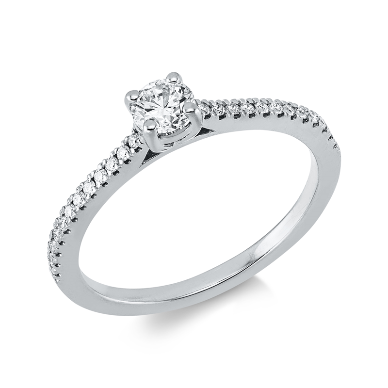 Ring    aus 750/-18 Karat Weißgold mit 25 Diamanten 0