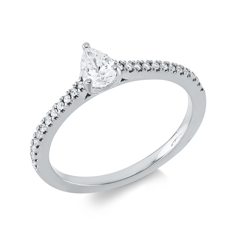Ring    aus 750/-18 Karat Weißgold mit 25 Diamanten 0