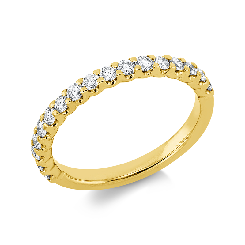 Ring    aus 750/-18 Karat Gelbgold mit 17 Diamanten 0