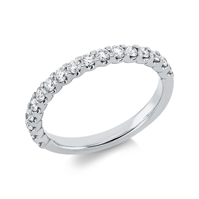 Ring    aus 750/-18 Karat Weißgold mit 17 Diamanten 0
