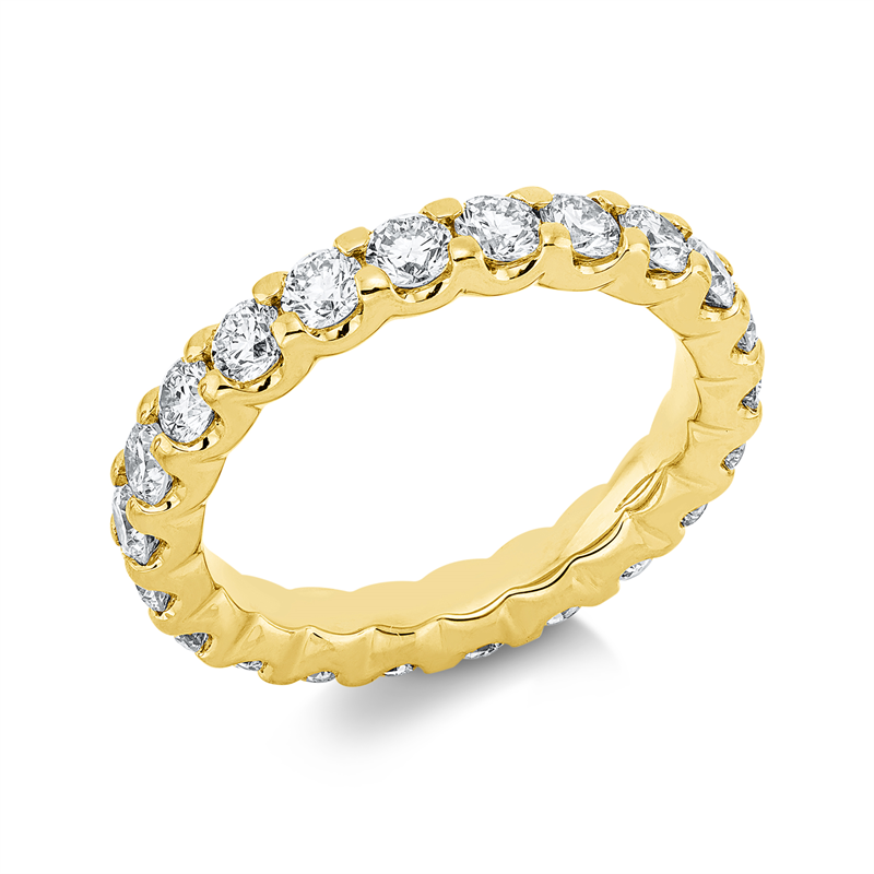 Ring    aus 750/-18 Karat Gelbgold mit 22 Diamanten 2