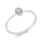 Ring    aus 750/-18 Karat Weißgold mit 13 Diamanten 0