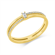 Ring    aus 750/-18 Karat Gelbgold mit 29 Diamanten 0