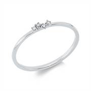 Ring    aus 750/-18 Karat Weißgold mit 4 Diamanten 0